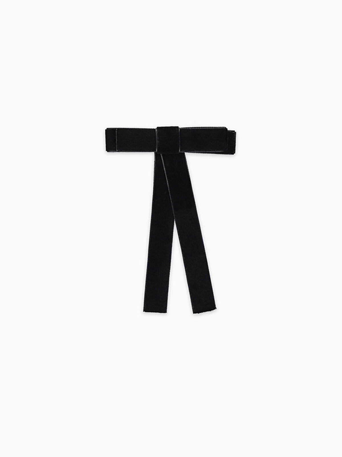 Black Velvet Ribbon Girl Bow | La Coqueta Kids US