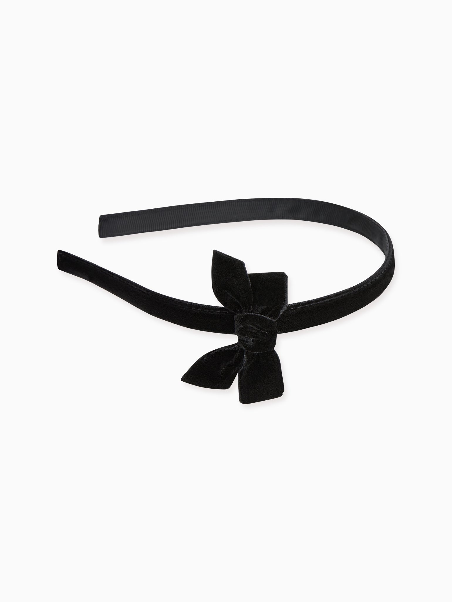 Black Small Bow Velvet Girl Headband