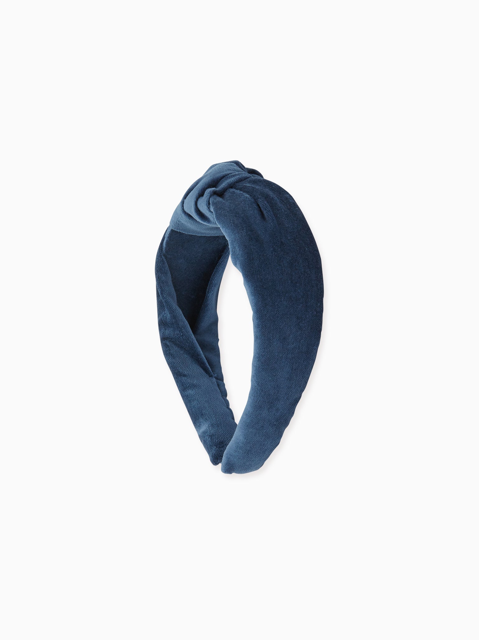 Blue Velvet Top Knot Girl Headband