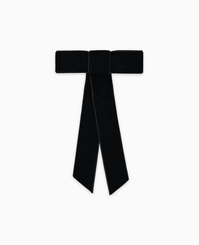 Black Velvet Big Ribbon Girl Bow