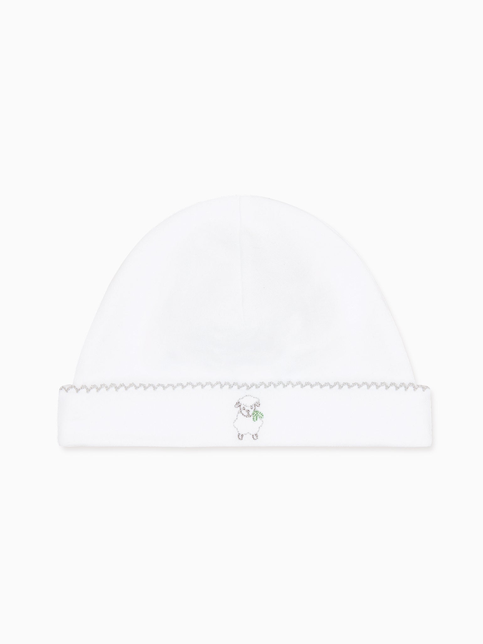 White Victoria Sheep Baby Hat