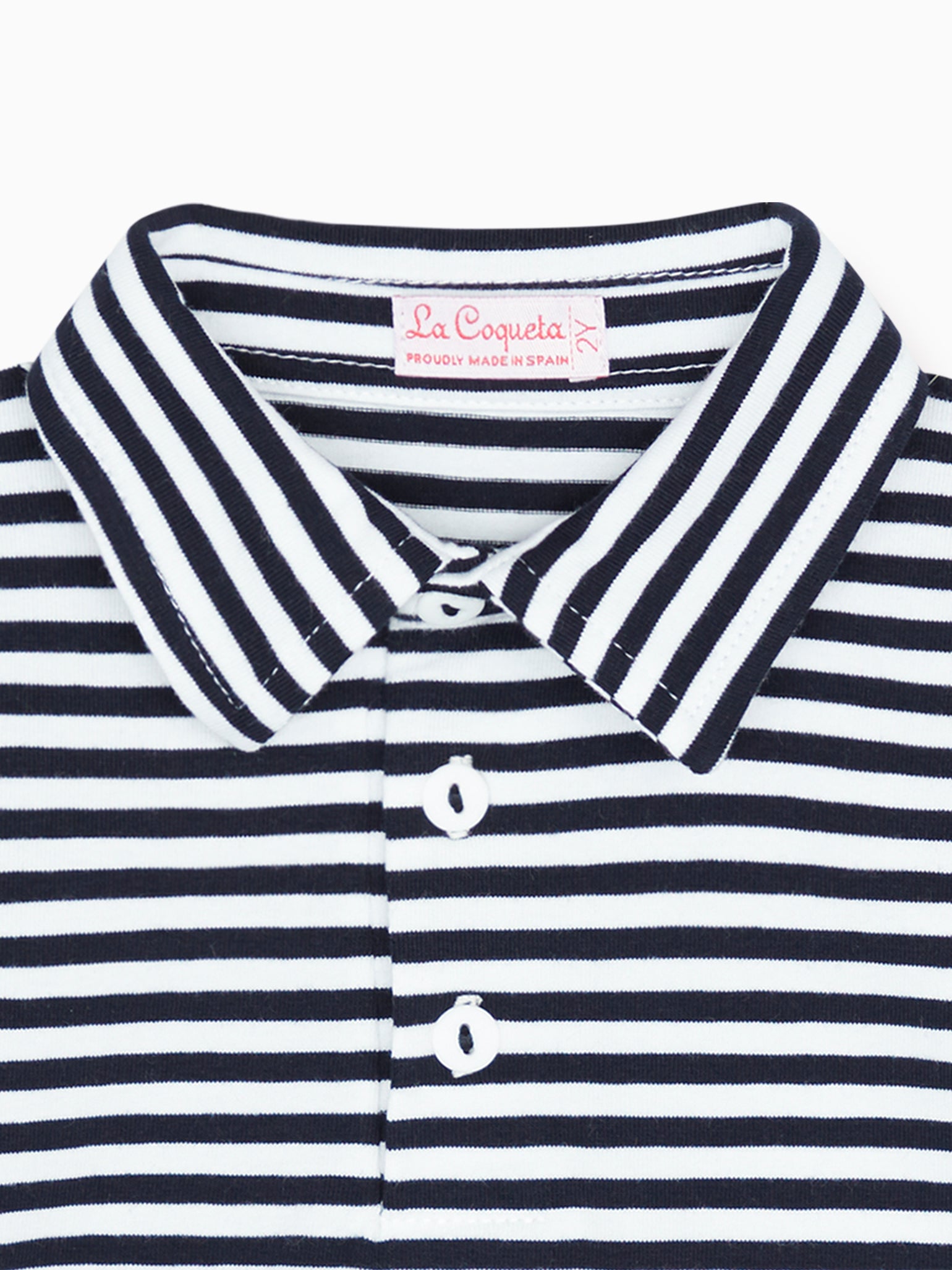 Blue Stripe Vola Boy Polo Shirt