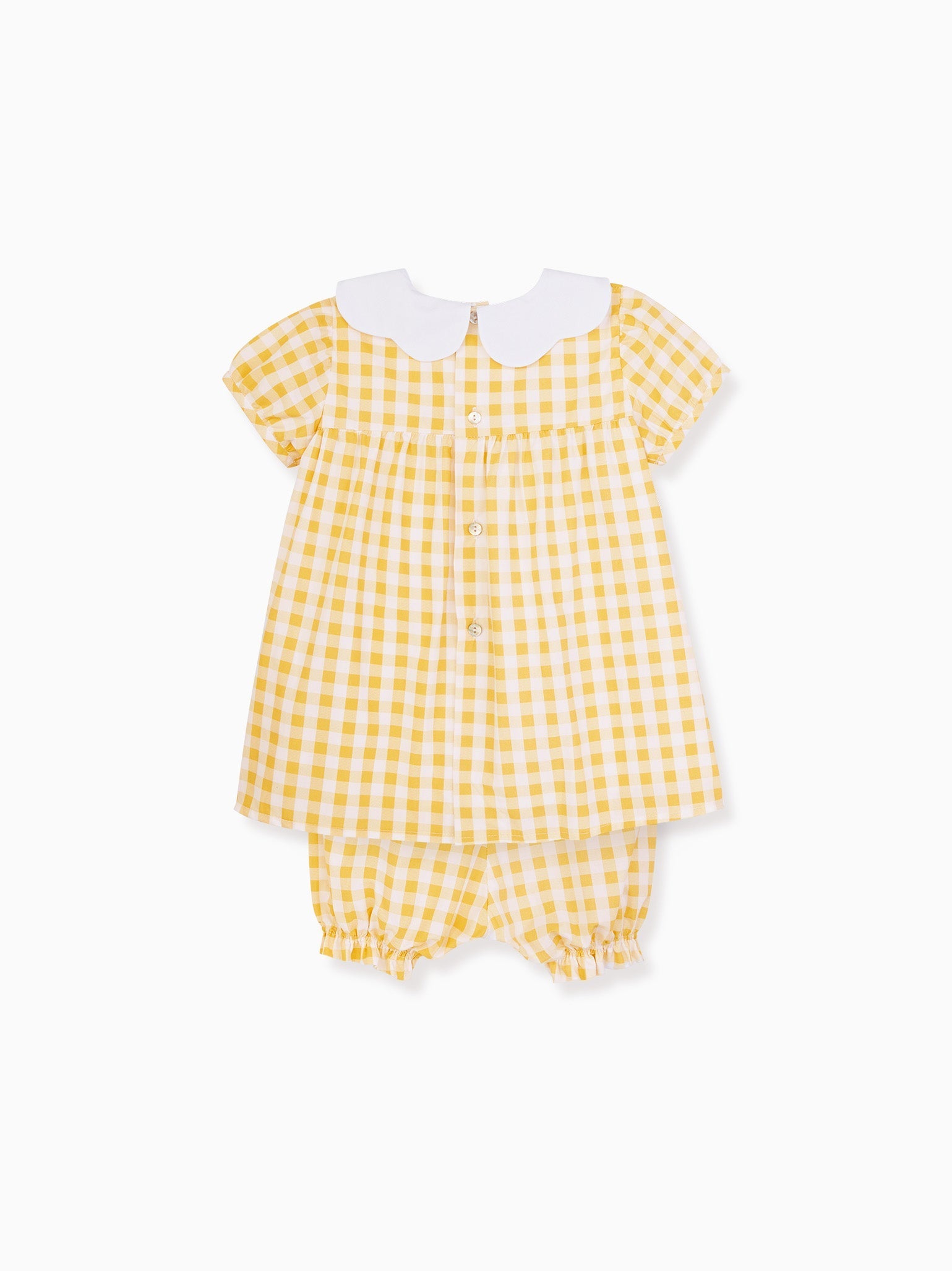 Yellow Gingham Hestia Baby Girl Set