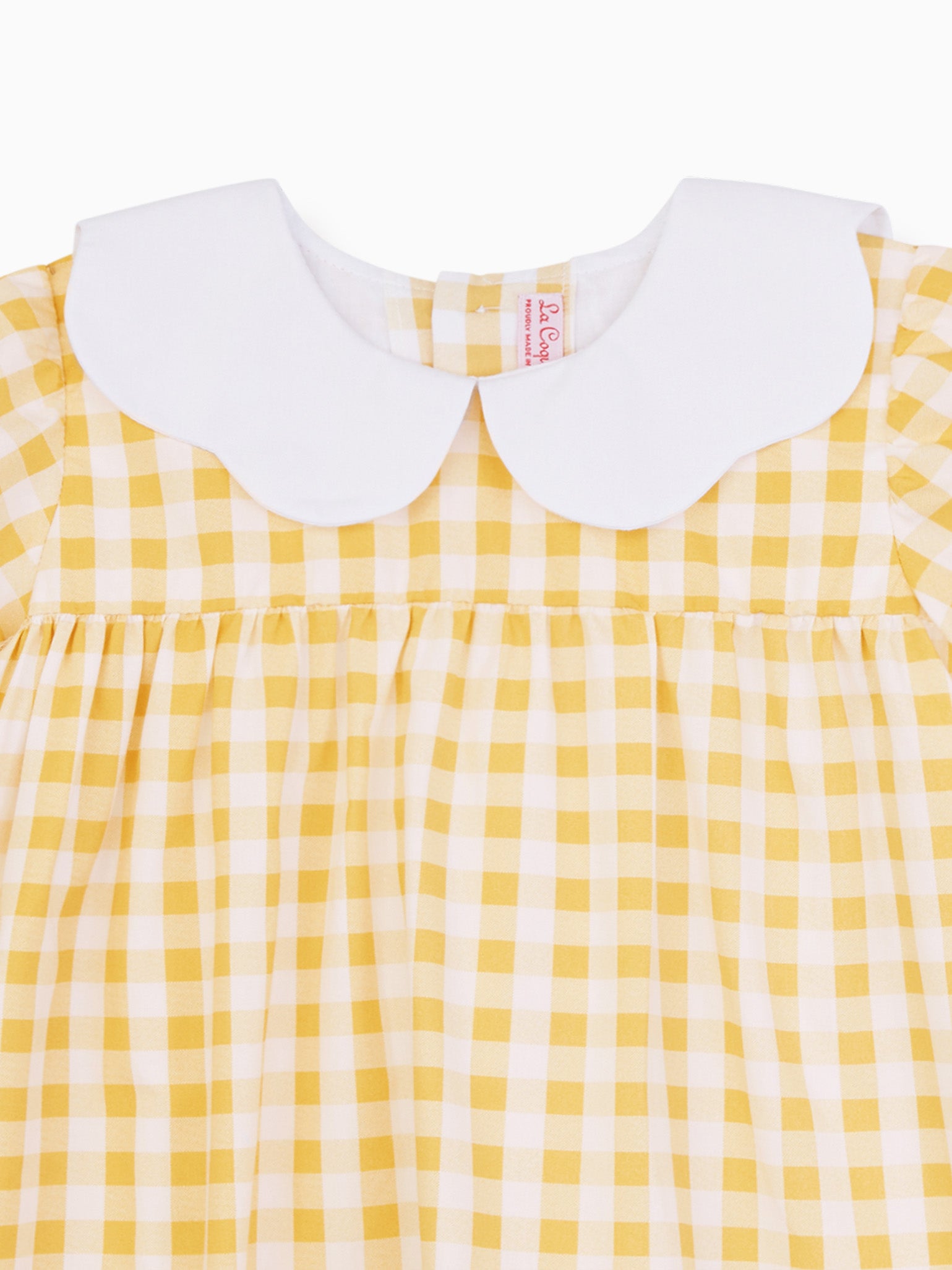 Yellow Gingham Hestia Baby Girl Set