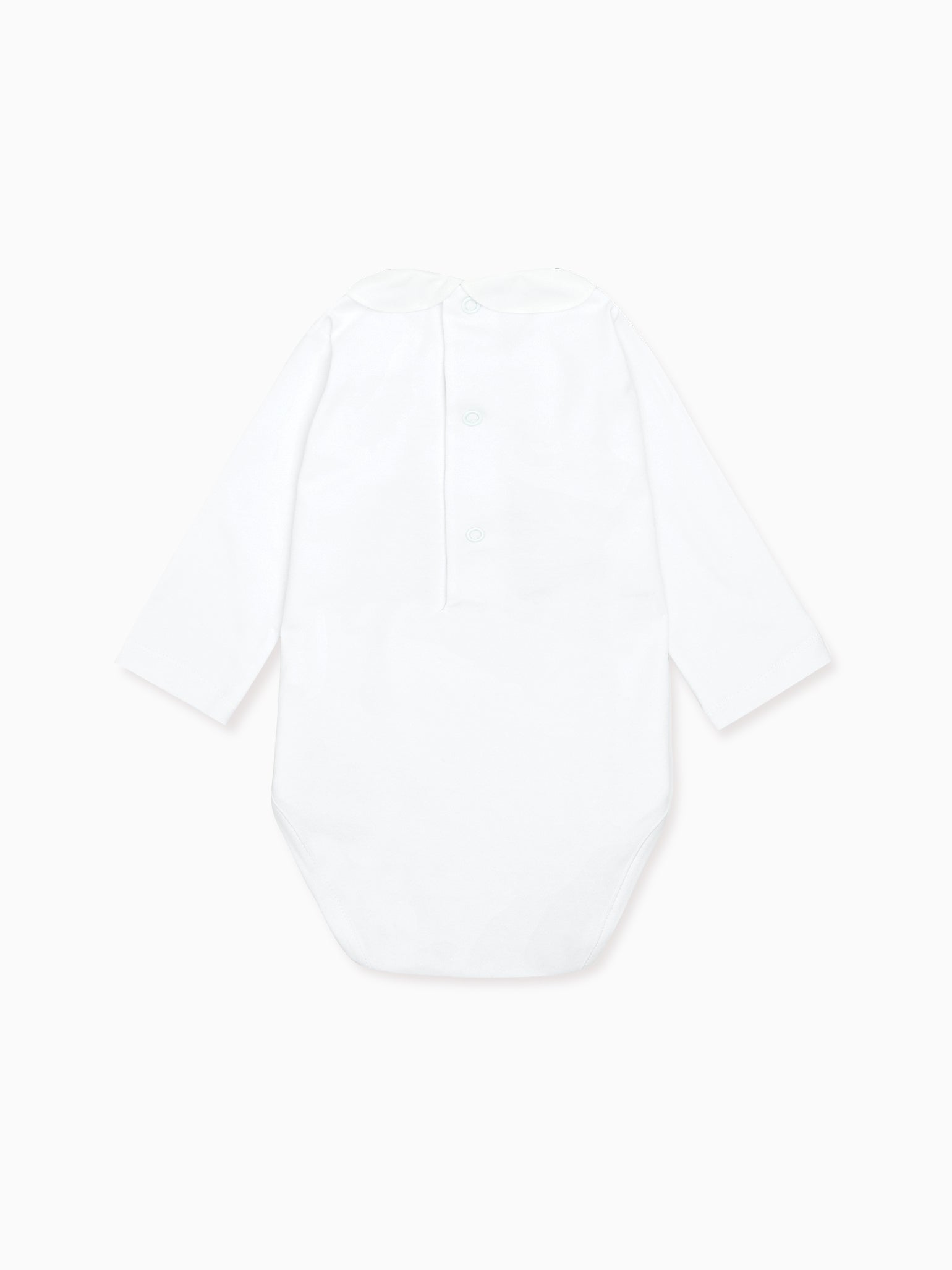 White Dorno Jersey Baby Girl Body Vest